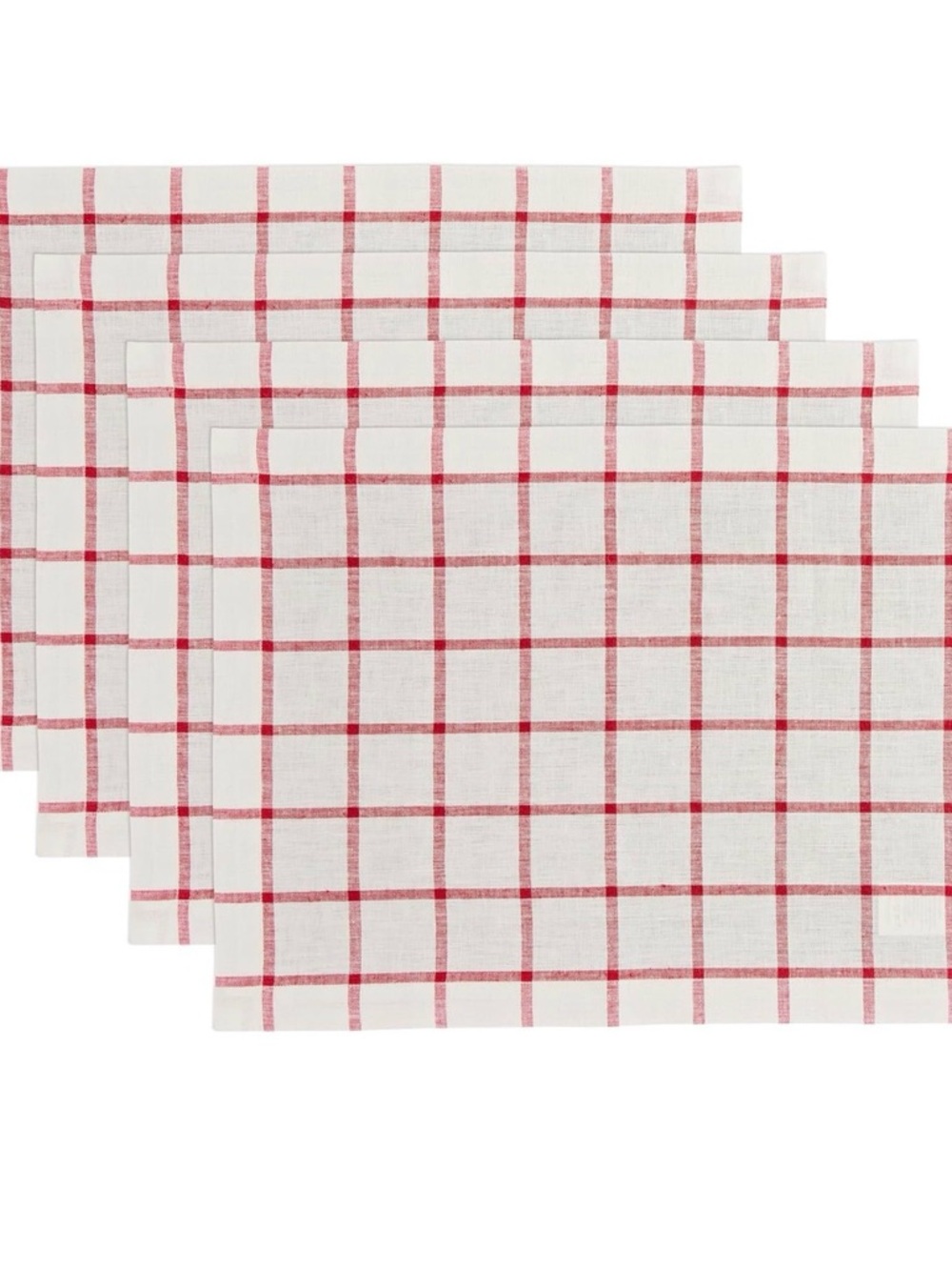 Solino Home Linen Placemats Set of 4 - Placemats 14 x 19 100% Pure Linen